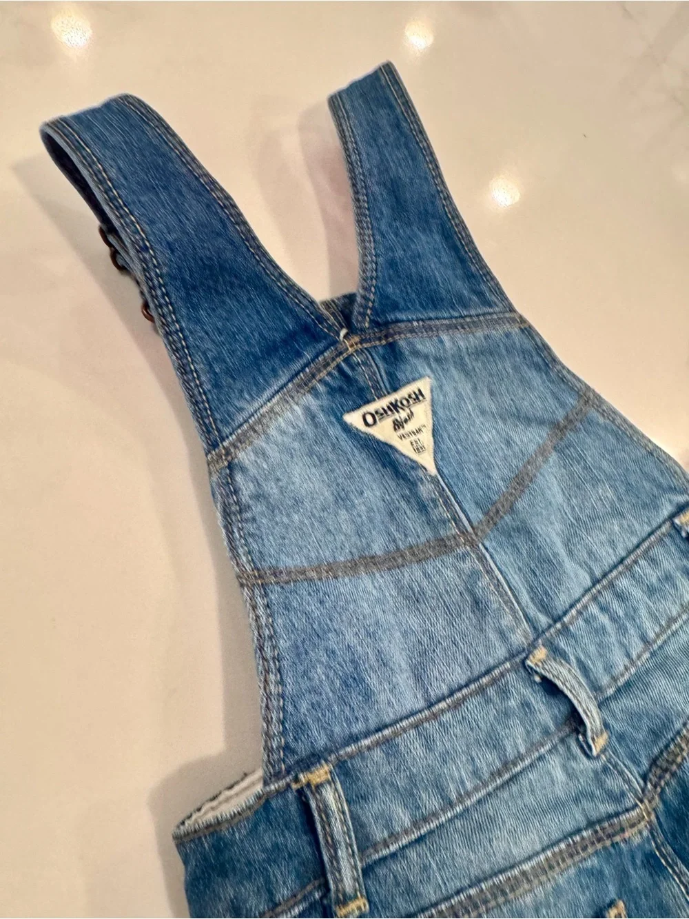 OshKosh B’gosh Fleece Lined Denim Overalls 3T Pink